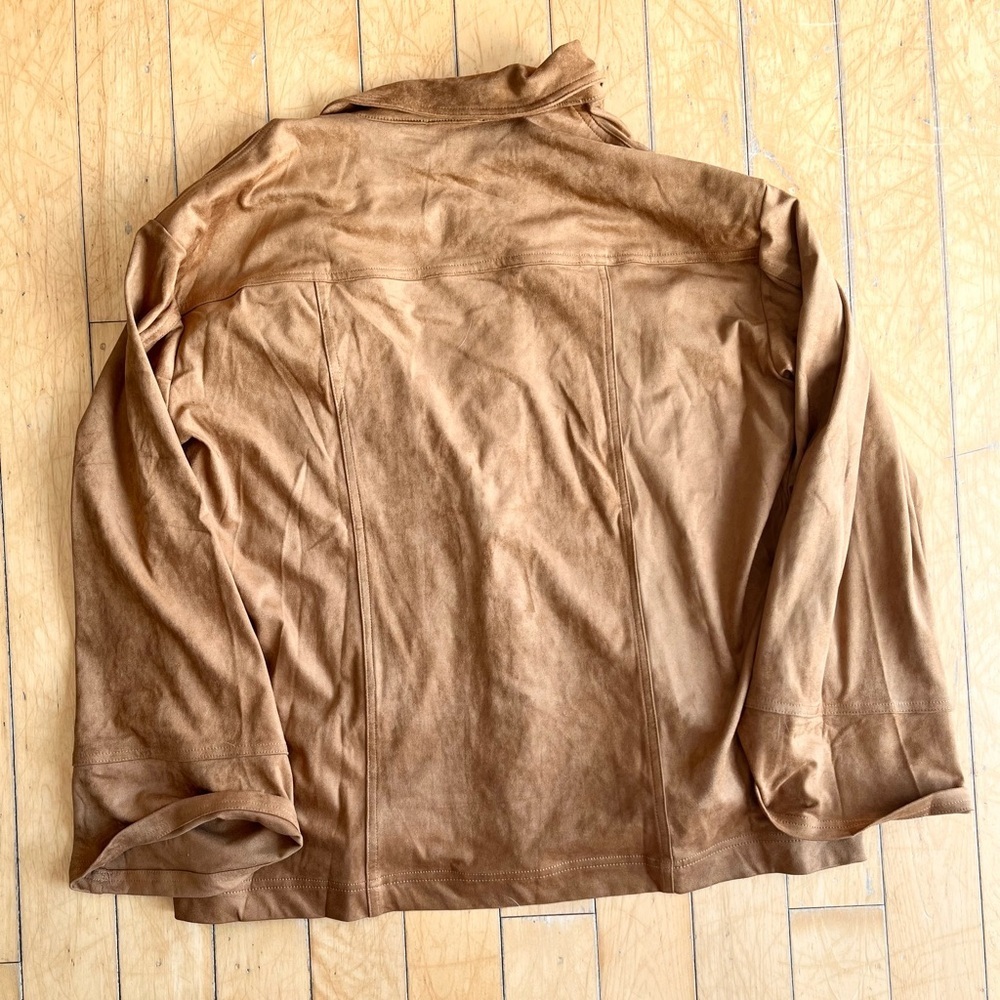 Seven Wonders Monah Suede Jacket & Mini Skirt Set – Ochre Brown, Size Medium NWT - Picture 7 of 12